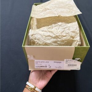 Gucci Blue Slides with White Accents